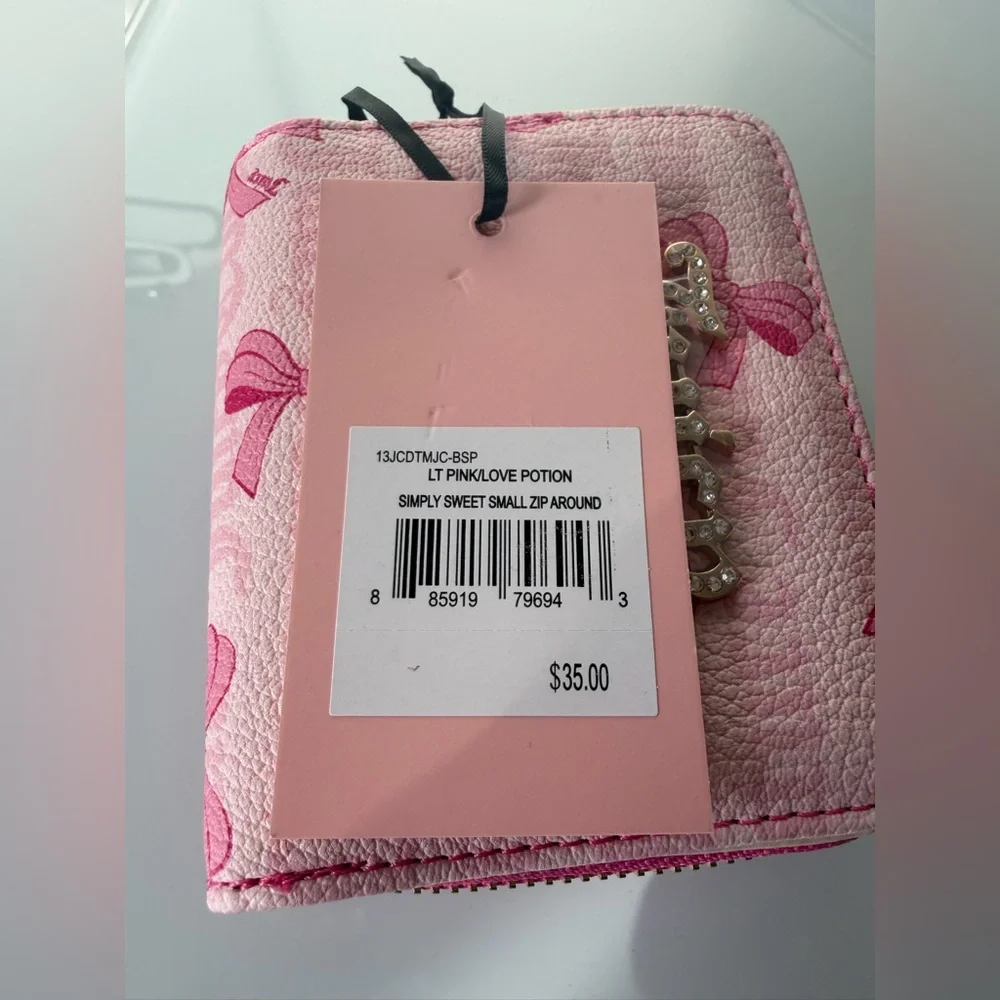 Juicy Couture Pink Bow wallet Card Holder